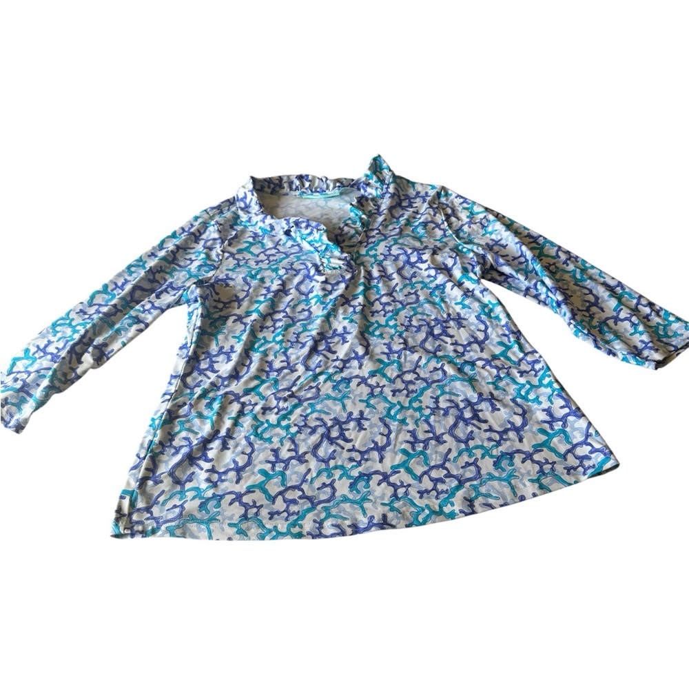 Chic Multicolor Patterned Blouse - image 3